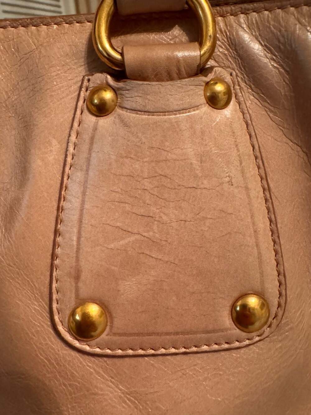 Prada Vitello Shine Leather Shoulder Bag Pink - Picture 12 of 15